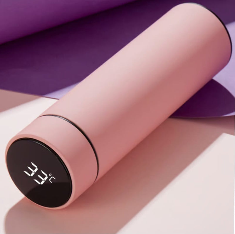 Garrafa Térmica em Aço Inox com Termômetro Digital Led 500ml