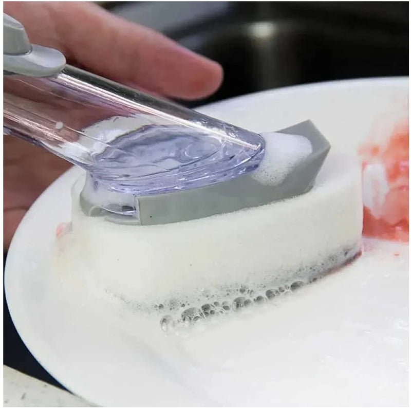 Escova de Limpeza 2 em 1 com Dispenser